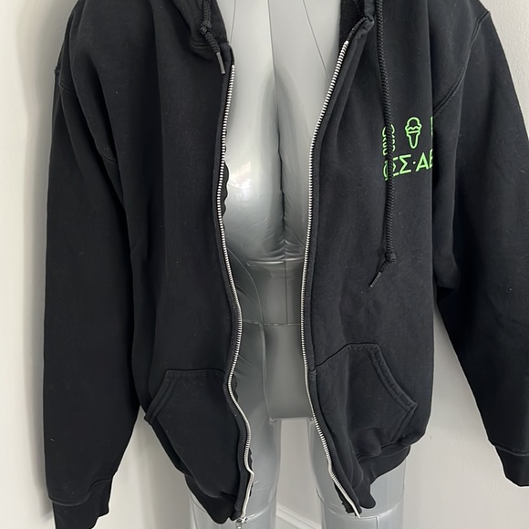 AEFRYSIG soroity greek life zippered sweatshirt Gildan Sz medium hoodie - Picture 5 of 6